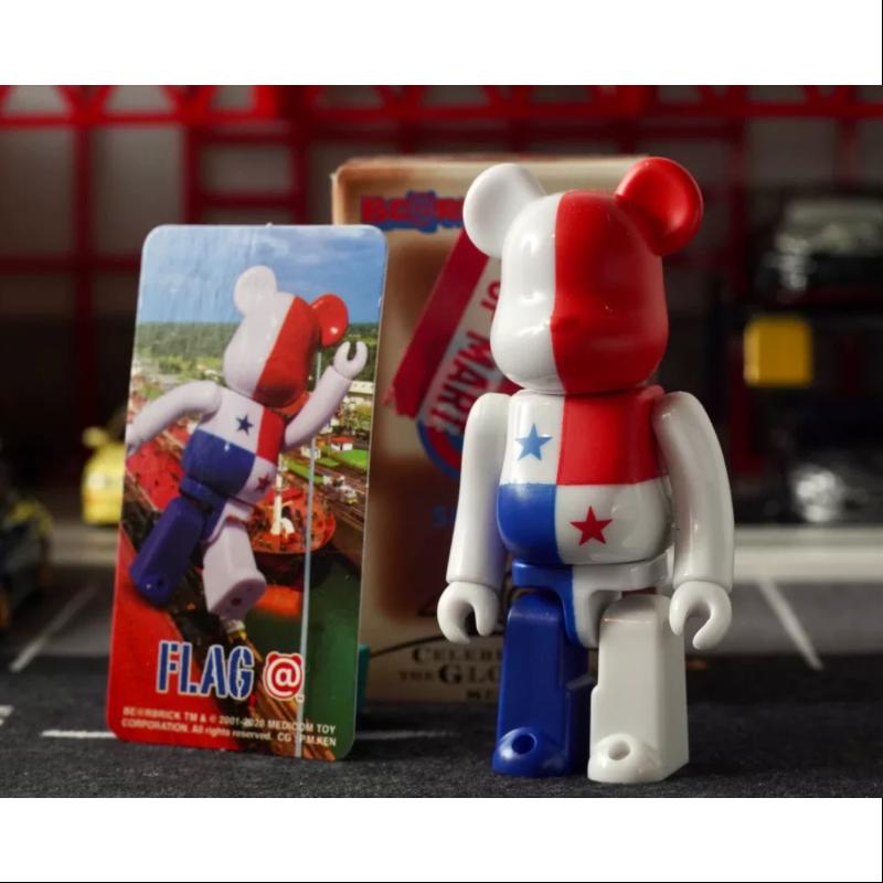 Bearbrick Series 40 FLAG Panama 100% Collectible Art Toy - Limited Edition Designer Vinyl Figure for Display & Investment | Perfect for Home Decor, Office Collection, and Anime Fans Gift