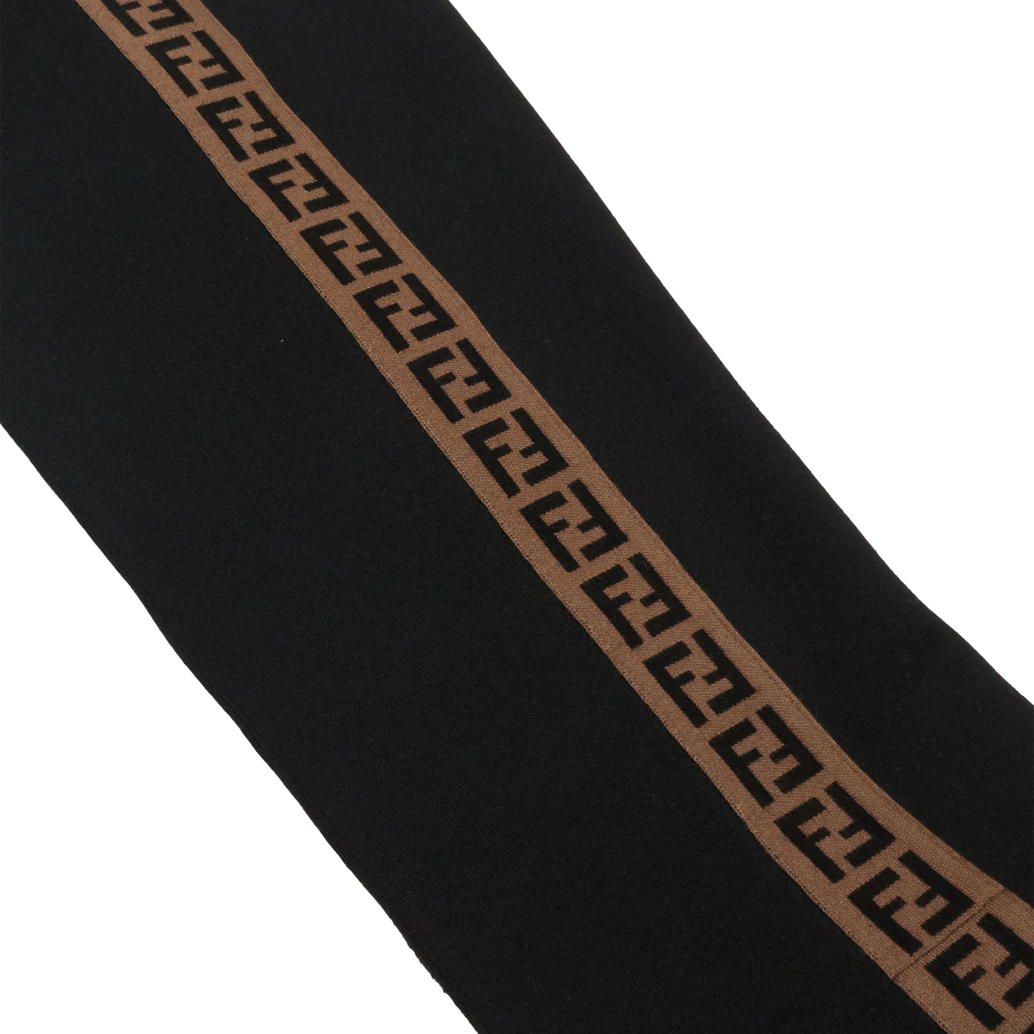 Authentic Pre-Owned Fendi FF Side Stripe Pintuck Black Sweatpants | Luxury Designer Joggers for Women | Perfect for Casual Outings & Lounge Wear