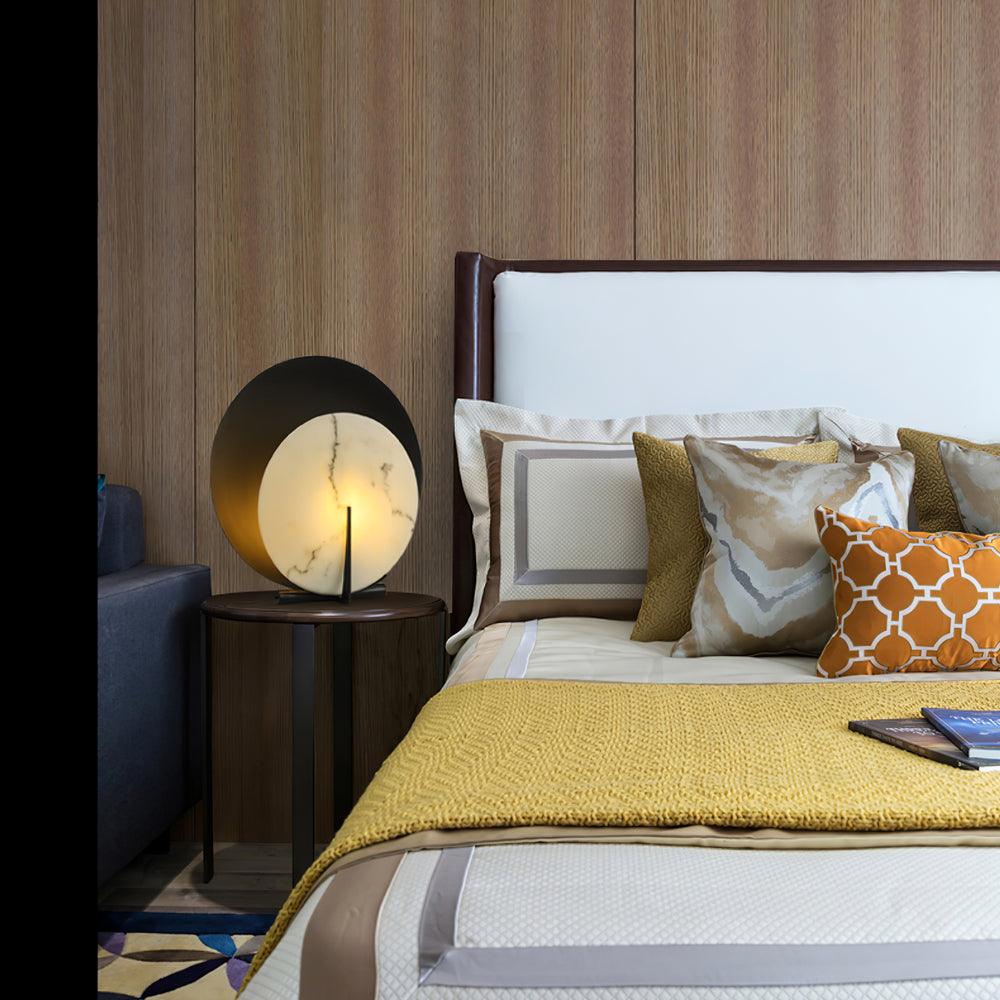 Corbett Asteria Table Lamp - Modern LED Nightstand Lamp with USB Port, Adjustable Brightness for Bedroom, Living Room, and Office Decor
