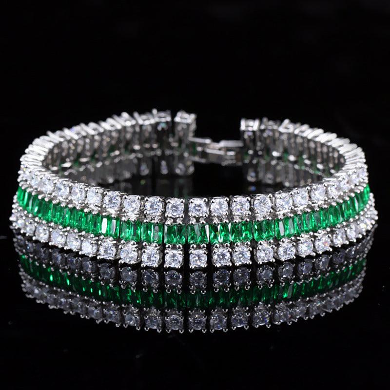 Fashion Electroplated Real Gold Zirconium Watch Chain for Men & Women - Luxury Bracelet for Formal Events, Parties & Everyday Wear
