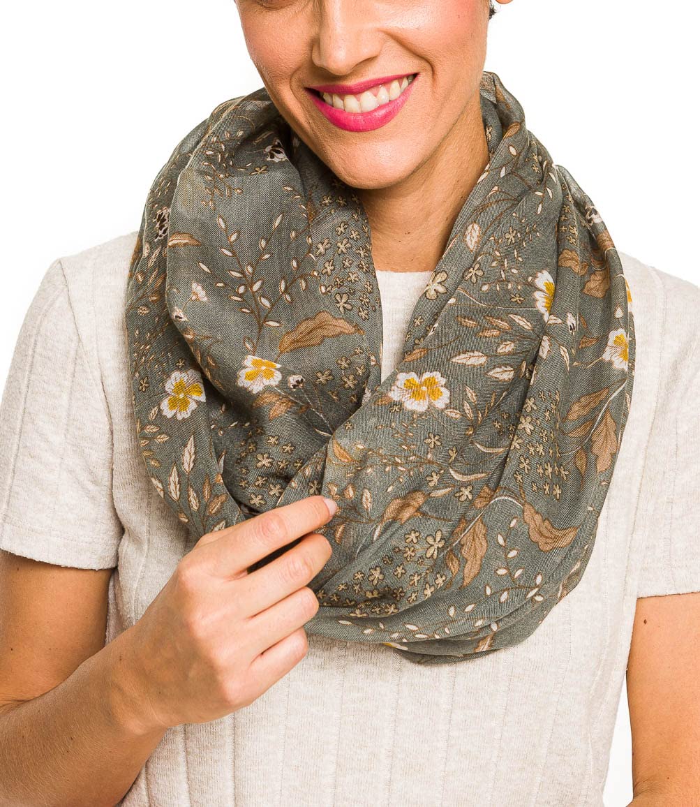 MELIFLUOS Women's Infinity Scarf - Lightweight Fashion Scarf for Fall & Winter | Designed in Spain | Perfect for Office, Travel & Casual Outfits