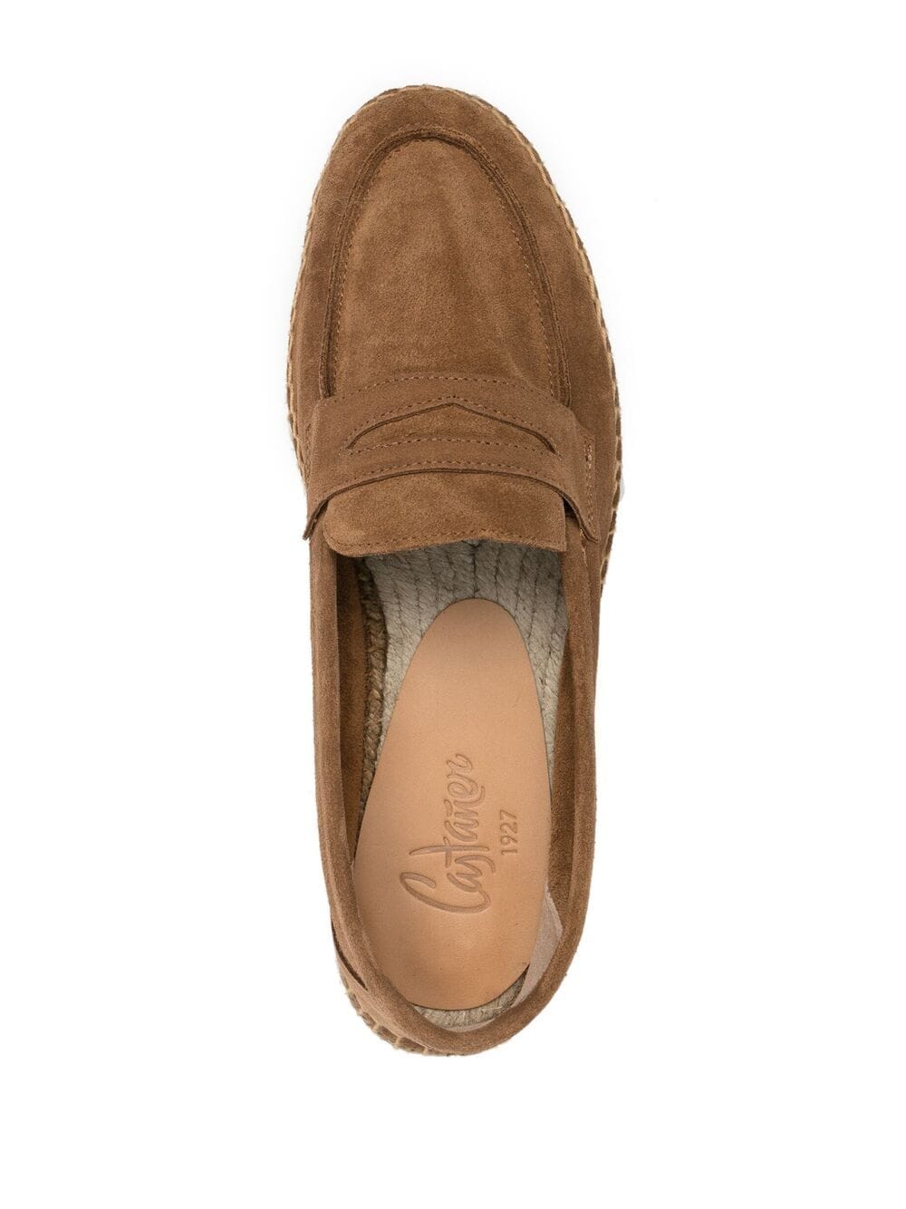 Castaner Women's Brown Leather Flat Shoes - Comfortable & Stylish for Casual Wear, Office, and Travel