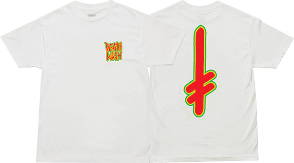 Deathwish The Truth Attitude Graphic T-Shirt - Large Size, White Cotton Tee for Skateboarding, Punk Rock Concerts & Streetwear Fashion