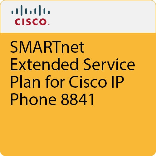 Cisco 8841 IP Phone SMARTnet Extended Service Plan - 24/7 Technical Support & Hardware Replacement | Ideal for Office VoIP Systems & Remote Work