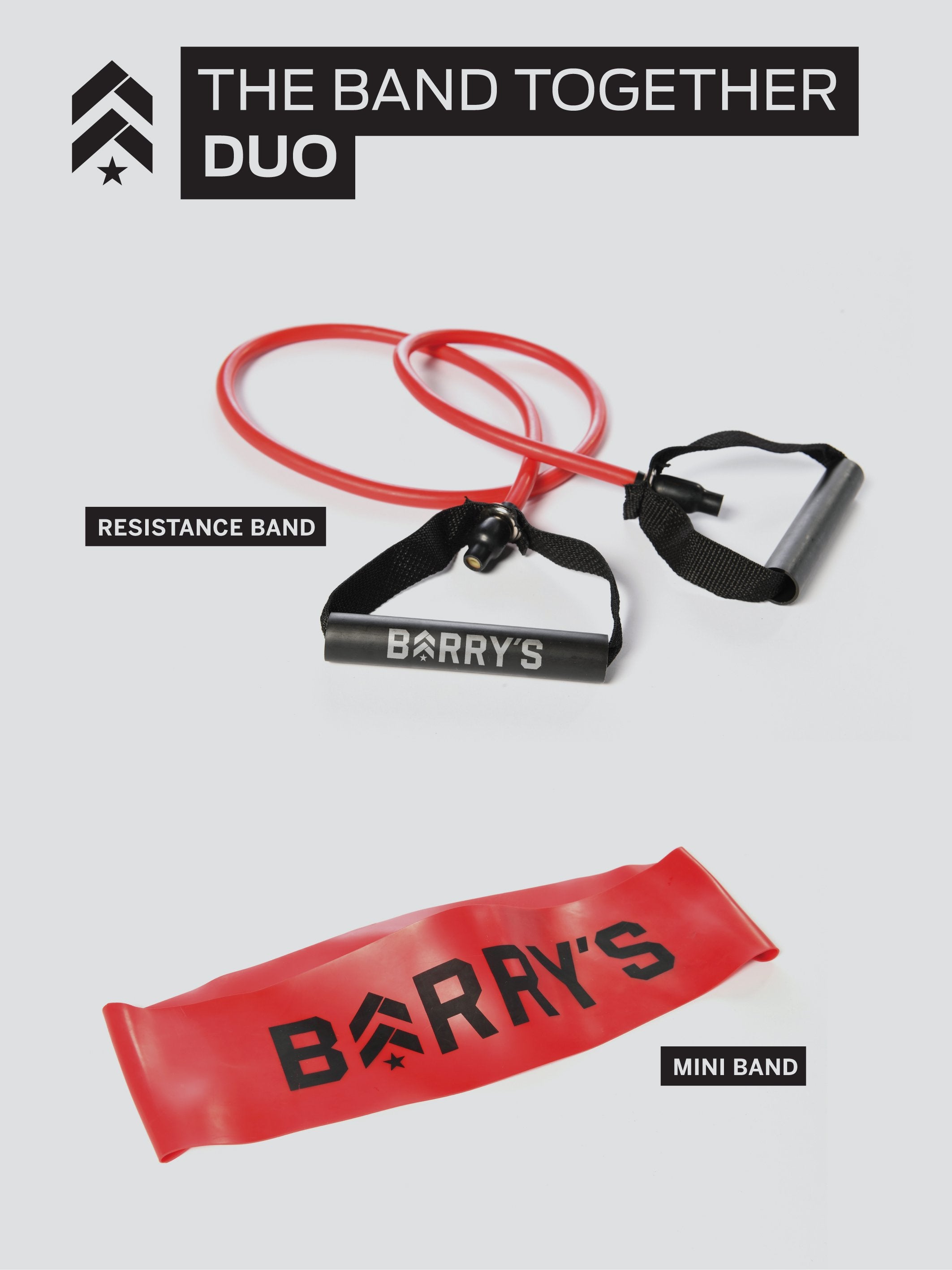 Barry's Resistance Bands Set - 2 Pack Fitness Kit for Home Workouts, Strength Training & Muscle Toning | Perfect for Gym, Yoga, Pilates & Physical Therapy