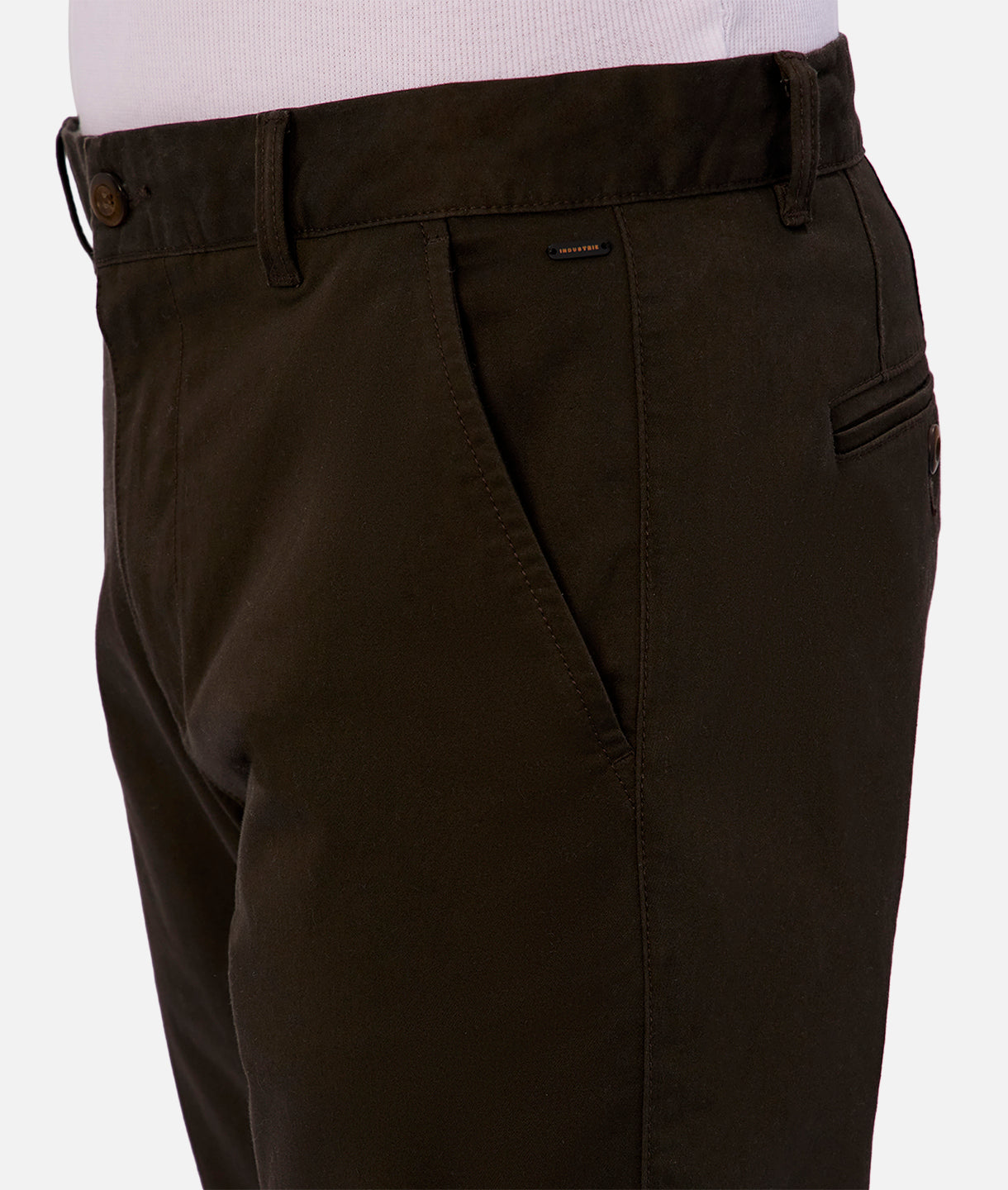 Men's Classic Cuban Chino Pants in Dark Brown - Comfortable Casual Trousers for Work, Travel & Everyday Wear