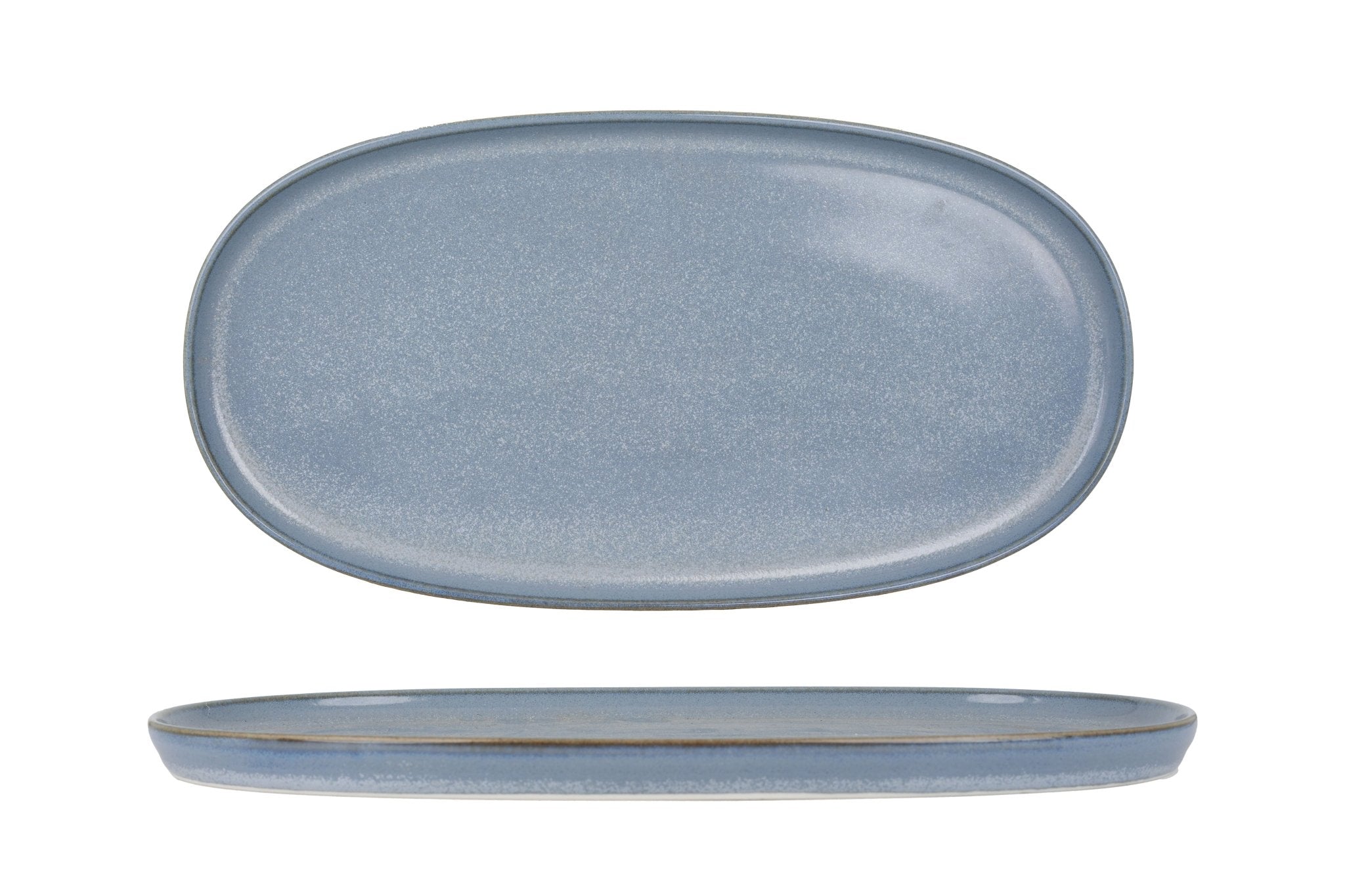 Sky Hygge 12-Inch Oval Serving Plate - Elegant Dinnerware for Entertaining, Buffets, and Special Occasions