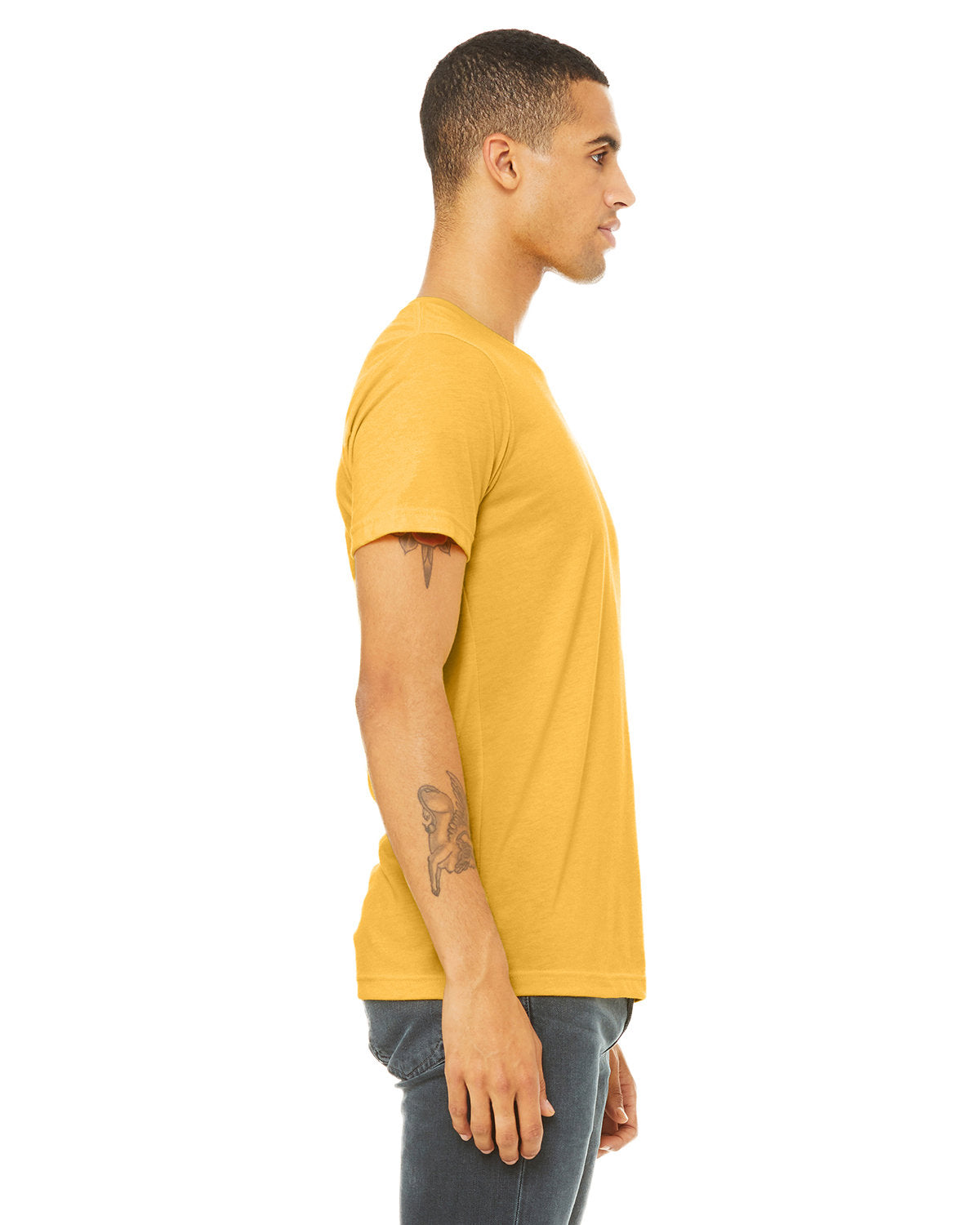 Bella + Canvas 3001CVC Unisex Heather CVC Crew Neck T-Shirt - Soft Cotton Blend Tee for Men & Women - Perfect for Casual Wear, Screen Printing & Everyday Outfits