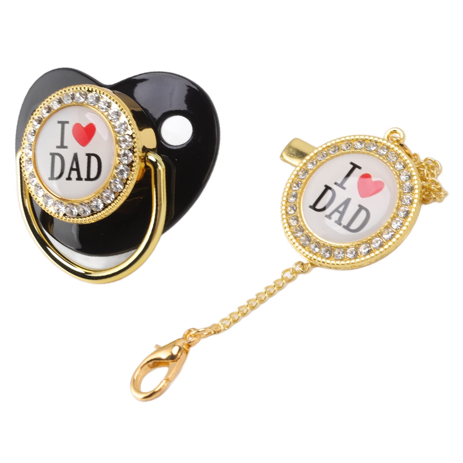 Alomejor Rhinestone Baby Pacifier - Silicone Soother for 6-18 Months | Cute & Safe Design for Newborns & Infants | Perfect for Daycare, Travel & Sleep Comfort