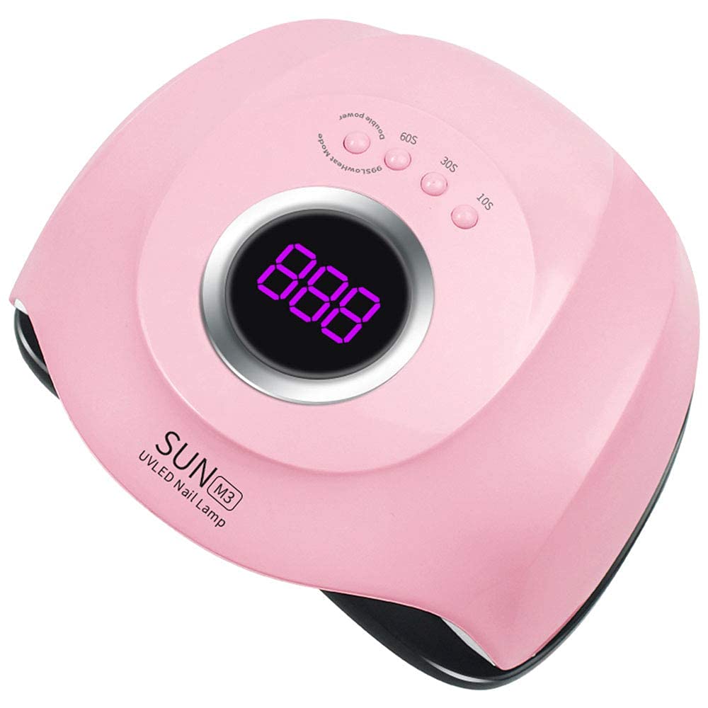 Ubersweet® Professional Smart LED UV Lamp for Gel Nails - 45W Fast Curing with 3 Timer Settings, Detachable Base for Fingers & Toes - Perfect for Home Salon and Nail Art DIY (45 LED Lights)