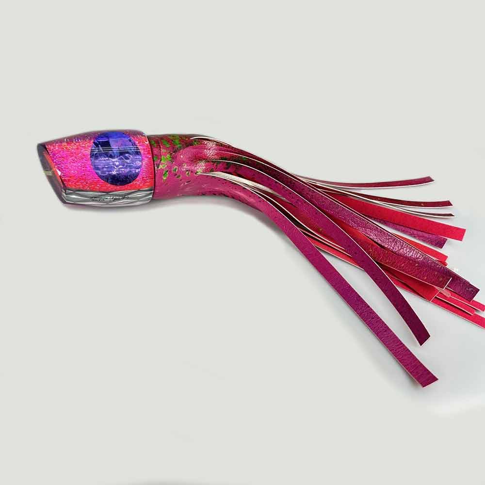 Purple Eyes Pink Mahi Skirt XL Fishing Lures - Premium Saltwater Trolling Bait for Mahi Mahi, Tuna & Marlin | Perfect for Offshore Deep Sea Fishing Trips