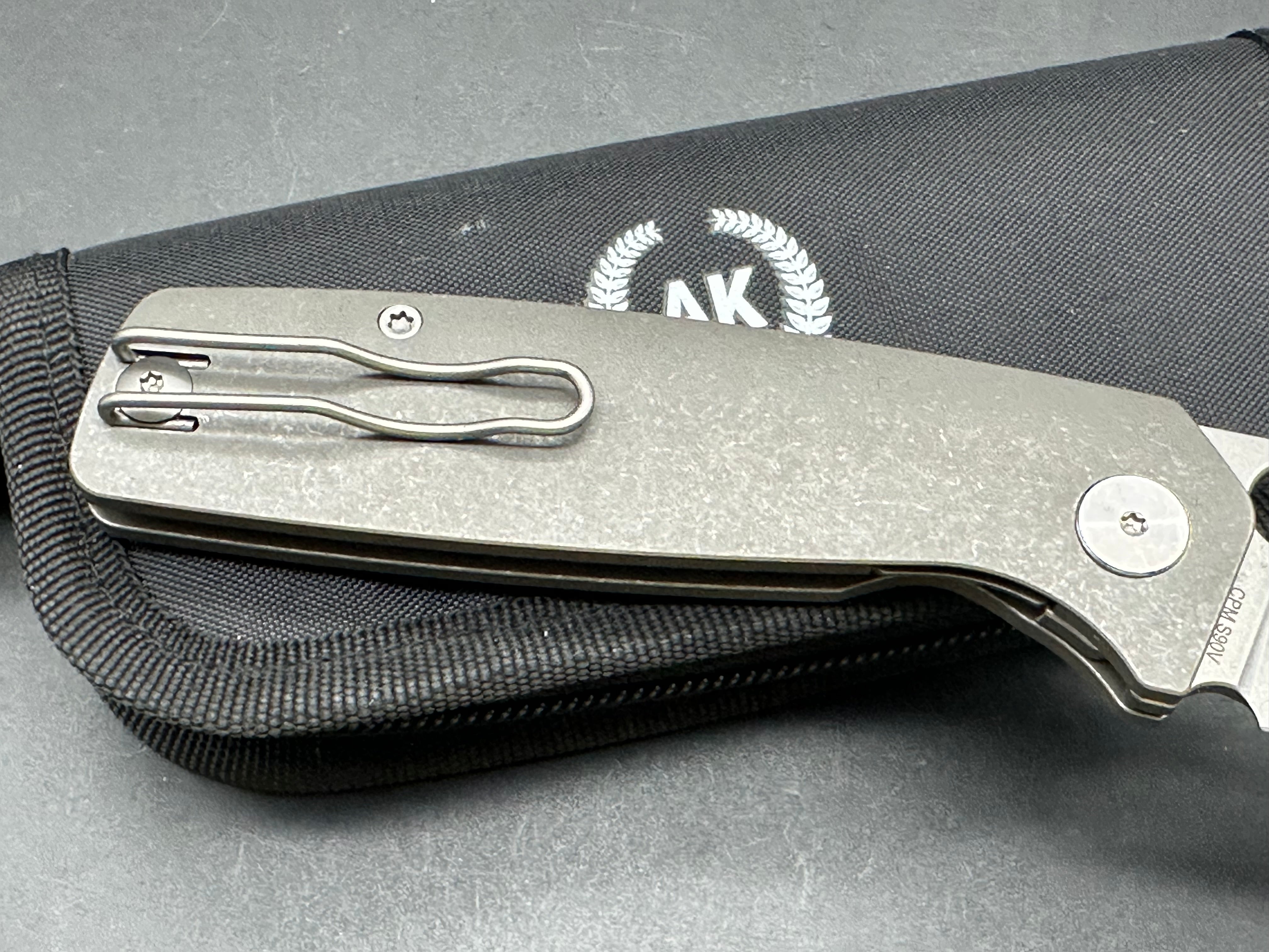 Asher Spiro Ti Folding Knife - 3.2