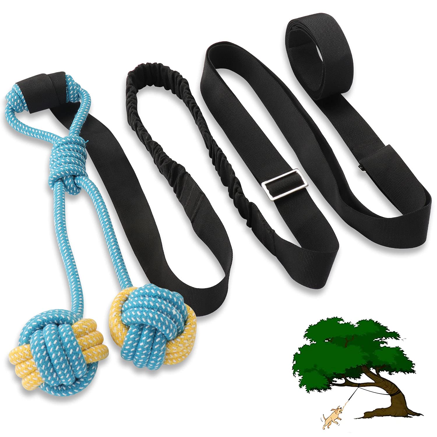 **Durable Bungee Hanging Dog Toy for Outdoor Play – Interactive Tug of War Chew Rope for Pitbull, Puppy, Small, Medium & Large Dogs – Perfect for Exercise, Boredom Relief & Solo Play**    *(Ideal for backyard fun, training sessions, or keeping dogs entertained indoors!)*
