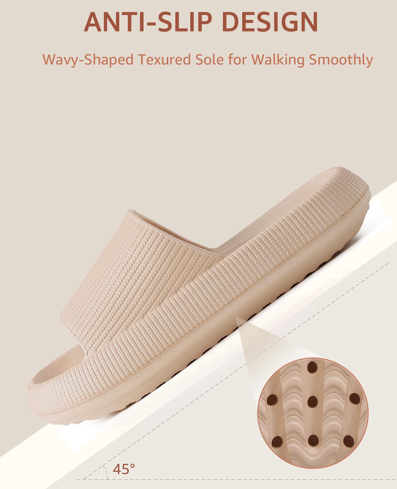 Cloud Slippers for Women and Men - Ultra Soft Pillow Slippers with Non-Slip Sole | Shower Slides & Bathroom Sandals | Thick Cushioned Comfort for Home, Spa, and Relaxation