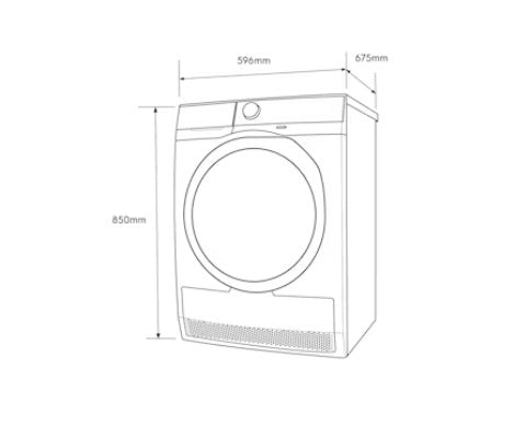 Electrolux EDH903R7SC 9kg UltimateCare 700 Heat Pump Dryer - Energy Efficient, Quiet & Gentle on Clothes - Perfect for Large Families & Eco-Friendly Homes