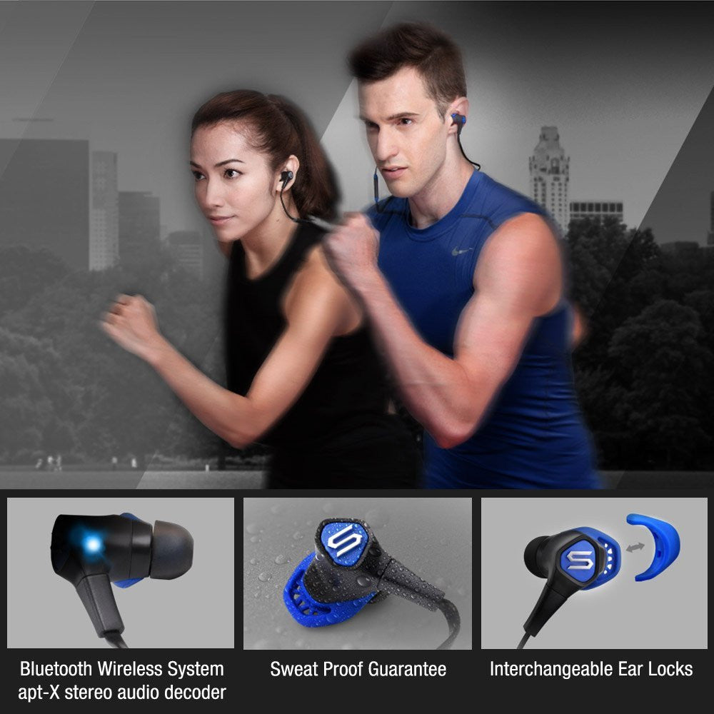 Soul Run Free Pro Wireless Sports Earbuds - Bluetooth 5.0 IPX7 Waterproof, 30H Playtime for Running, Gym, Workout & Outdoor Activities
