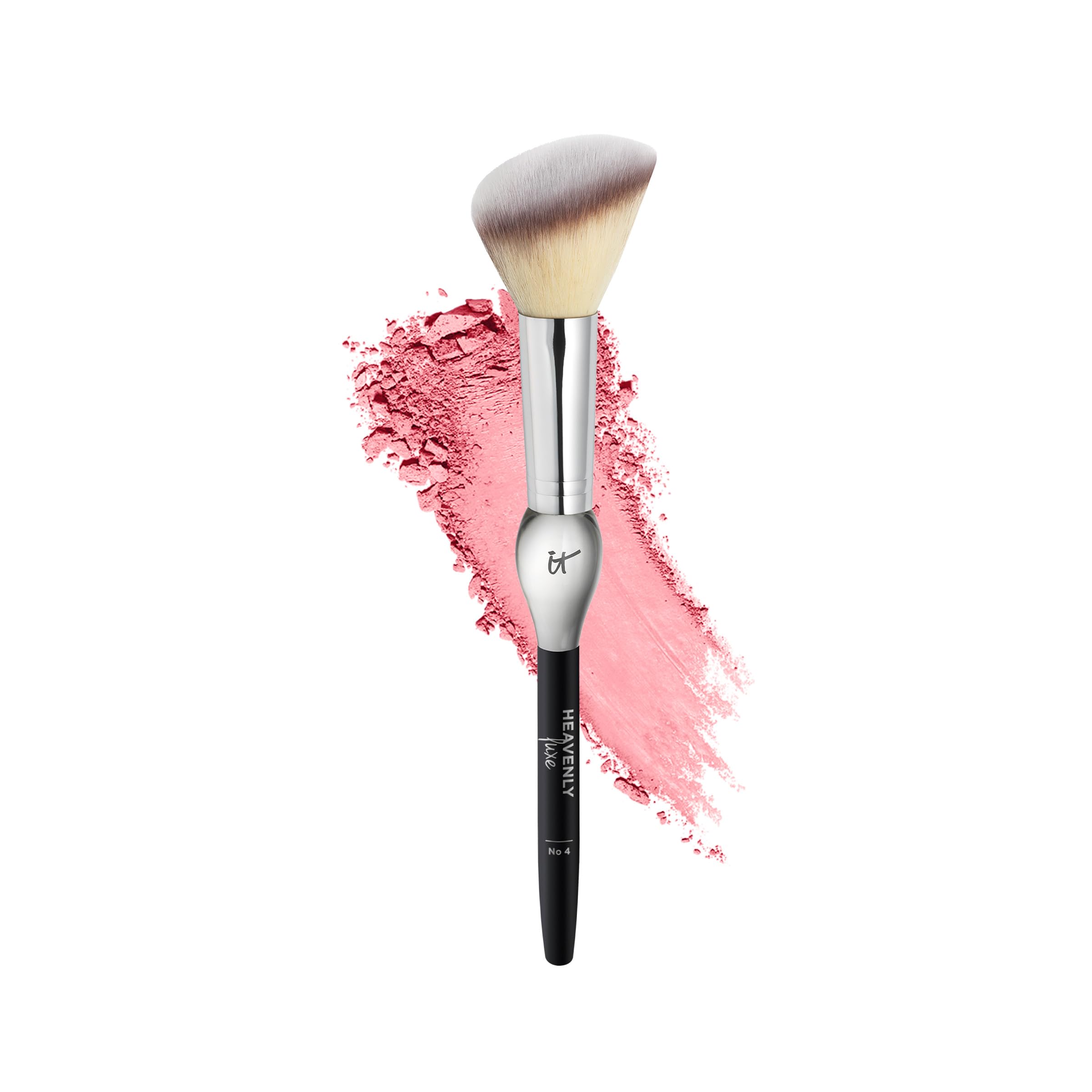 Heavenly Luxe Blush Brush #4 - Angled for Cheeks, Liquid & Powder - Perfect for Makeup Lovers
