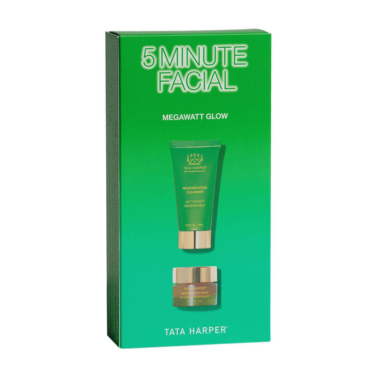 5 Minute Facial Megawatt Glow Mask - Brightening & Hydrating Sheet Mask for Instant Radiance | Perfect for Spa Night, Self-Care Routine & Pre-Event Glow Boost