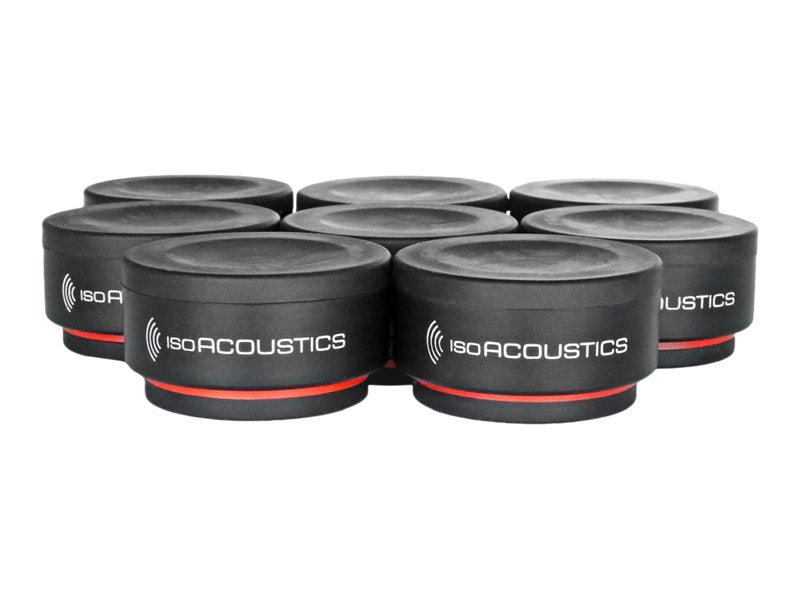 IsoAcoustics ISO PUCK Mini (Set of 8) - Premium Speaker Isolation Feet for Home Studio, Bookshelf & Desktop Speakers - Reduce Vibrations & Improve Sound Quality