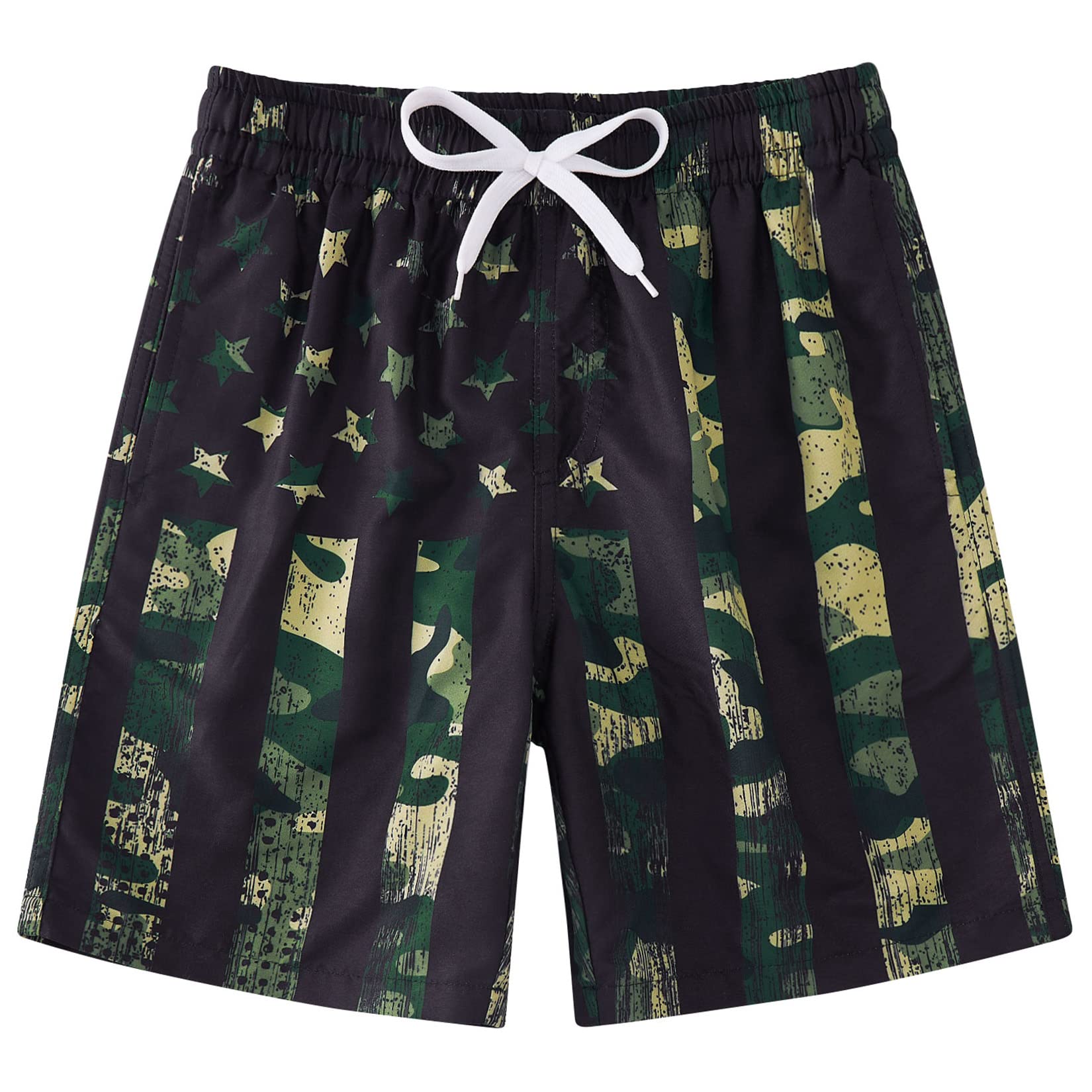 UNICOMIDEA Boys Quick Dry Swim Trunks with Mesh Lining - Comfortable Beach Shorts for Kids Ages 5-14 - Perfect for Swimming, Surfing, and Summer Outdoor Activities