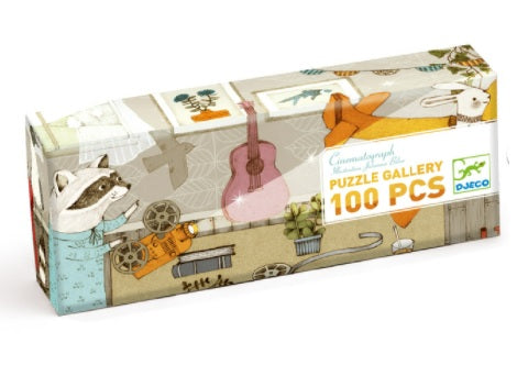 100-Piece Cinematograph Gallery Puzzle - Vintage Movie Theme Jigsaw Puzzle for Adults & Teens - Perfect for Family Game Night & Relaxation