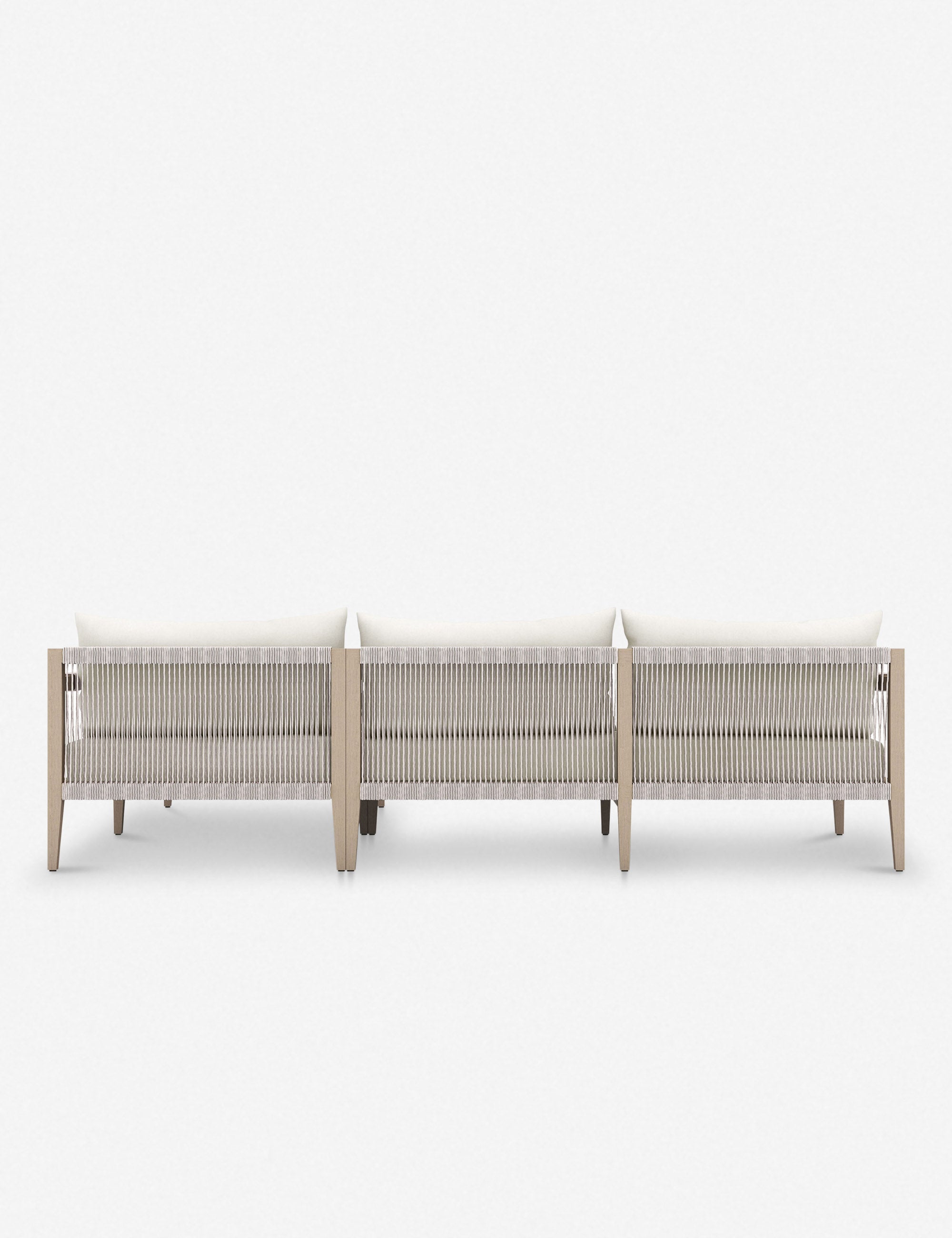 Cadenza Indoor Outdoor Teak Sectional Sofa Set - Weather-Resistant Patio Furniture for Garden, Poolside & Backyard Relaxation
