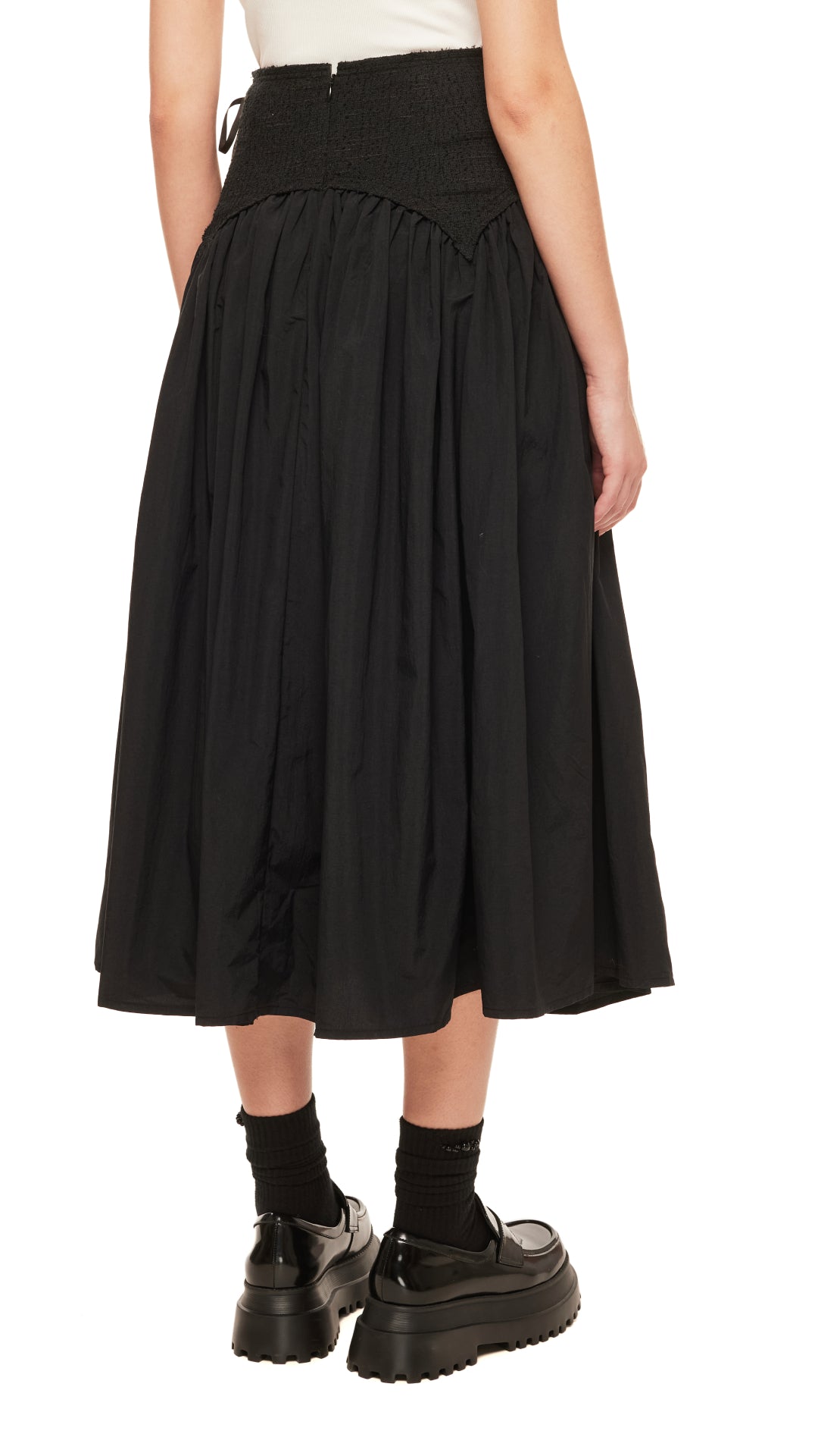 Stylish Tweed Lace-Up Midi Skirt for Women - Vintage-Inspired High Waist Pencil Skirt | Perfect for Office, Date Night & Fall Outfits