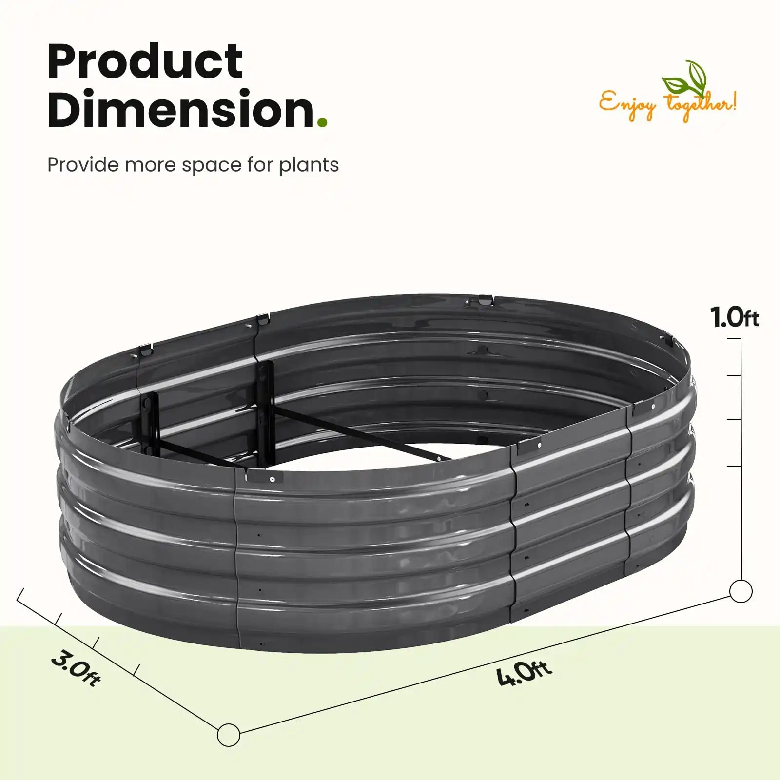 Sturdy Screwless Raised Garden Bed Kit - Easy Assembly Elevated Planter Box for Vegetables, Flowers & Herbs - Perfect for Backyard, Patio & Urban Gardening