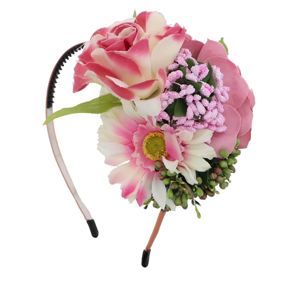 Motique Women's Floral Headband with Large Side Rose Design - Perfect for Weddings, Parties & Everyday Fashion Accessories