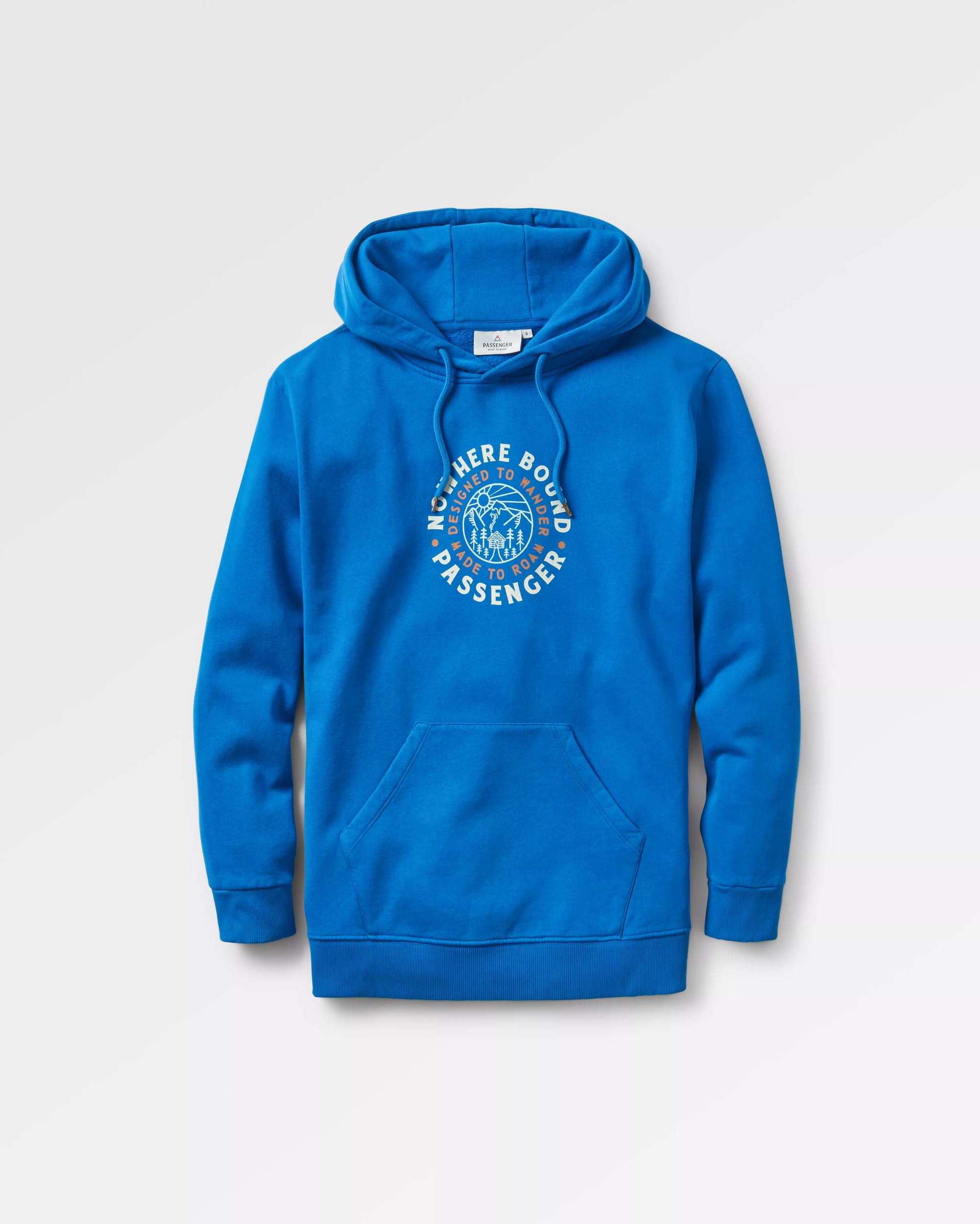 In The Woods Hoodie - True Blue Color | Cozy Fleece Pullover for Outdoor Adventures & Casual Wear