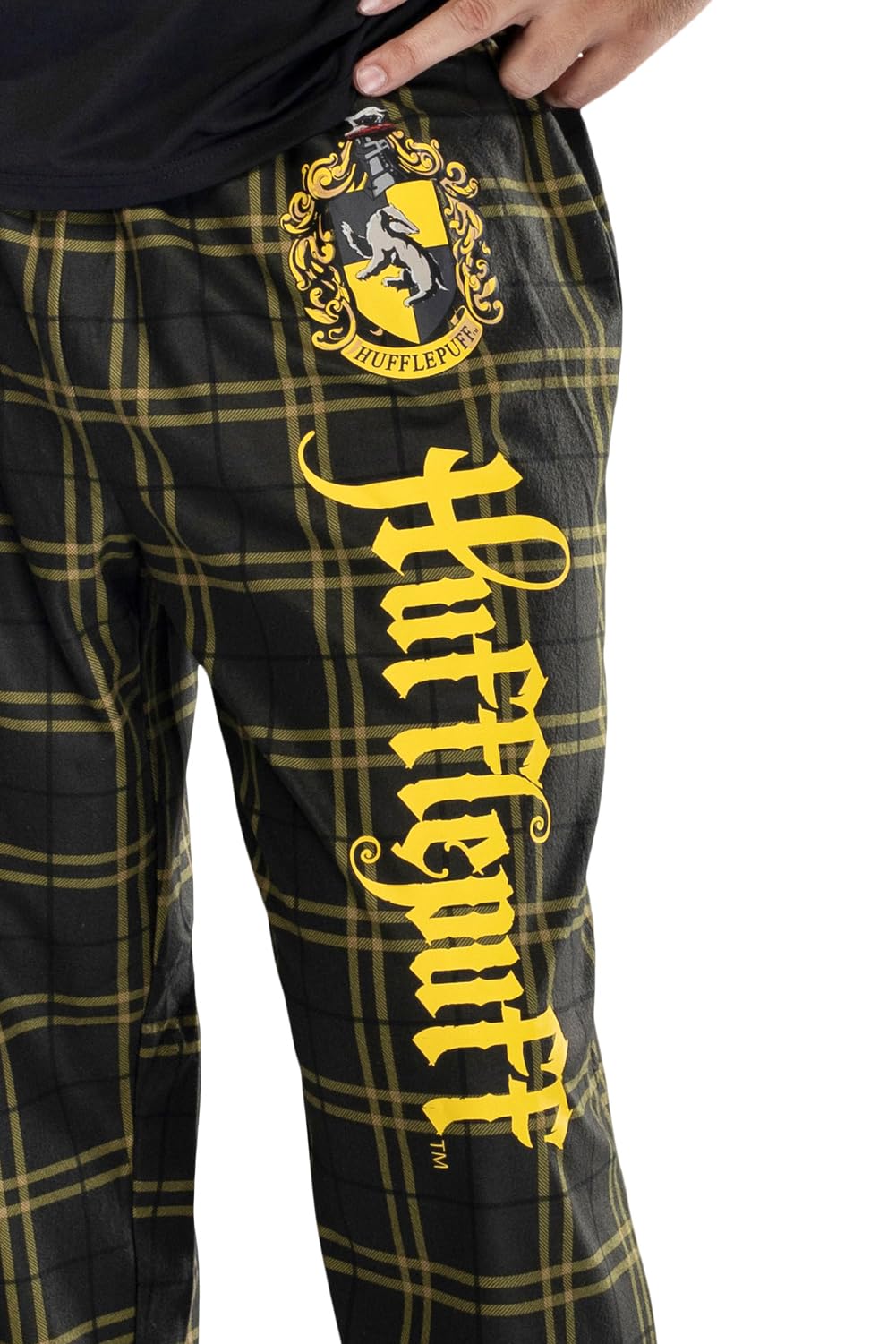 Harry Potter House Crest Plaid Pajama Pants for Adults - Gryffindor, Ravenclaw, Slytherin & Hufflepuff Styles | Cozy Lounge Wear for Movie Nights & Harry Potter Themed Parties