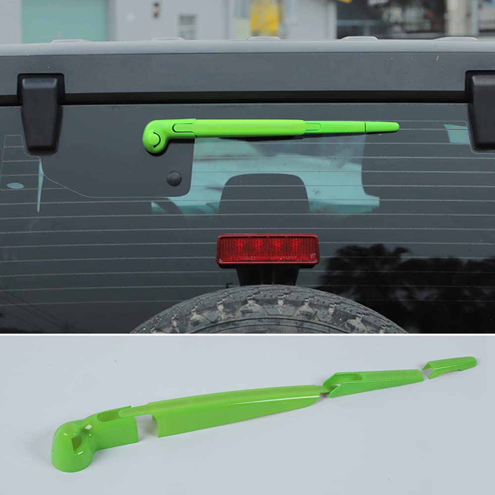 ABS Rear Windshield Wiper Blade Cover Trim for Jeep Wrangler JK 2007-2017 - Exterior Car Accessories & Decorative Upgrade for Off-Road Adventures