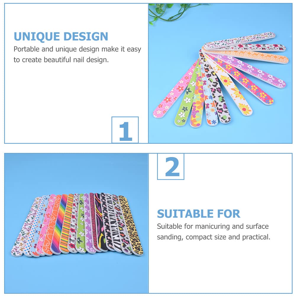 FOMIYES 50pcs Professional Nail Files & Buffers Set - Manicure Pedicure Tools for Nail Polishing, Shaping & Shining - Nail Art Supplies for Gel Polish & Home Care - Perfect for Salons, DIY Nails & At-Home Grooming