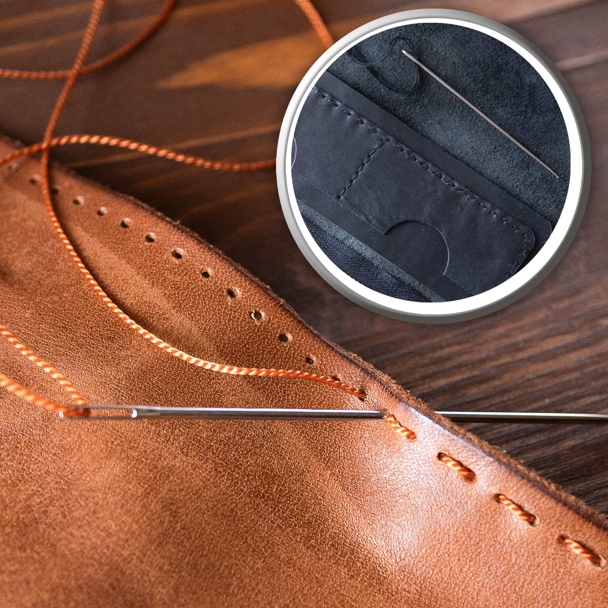 Heavy Duty Hand Sewing Needles Set - 12 Pack Strong Needles for Upholstery, Leather, Carpet & Canvas Repair | Perfect for DIY Crafts, Furniture Restoration & Outdoor Gear Repair