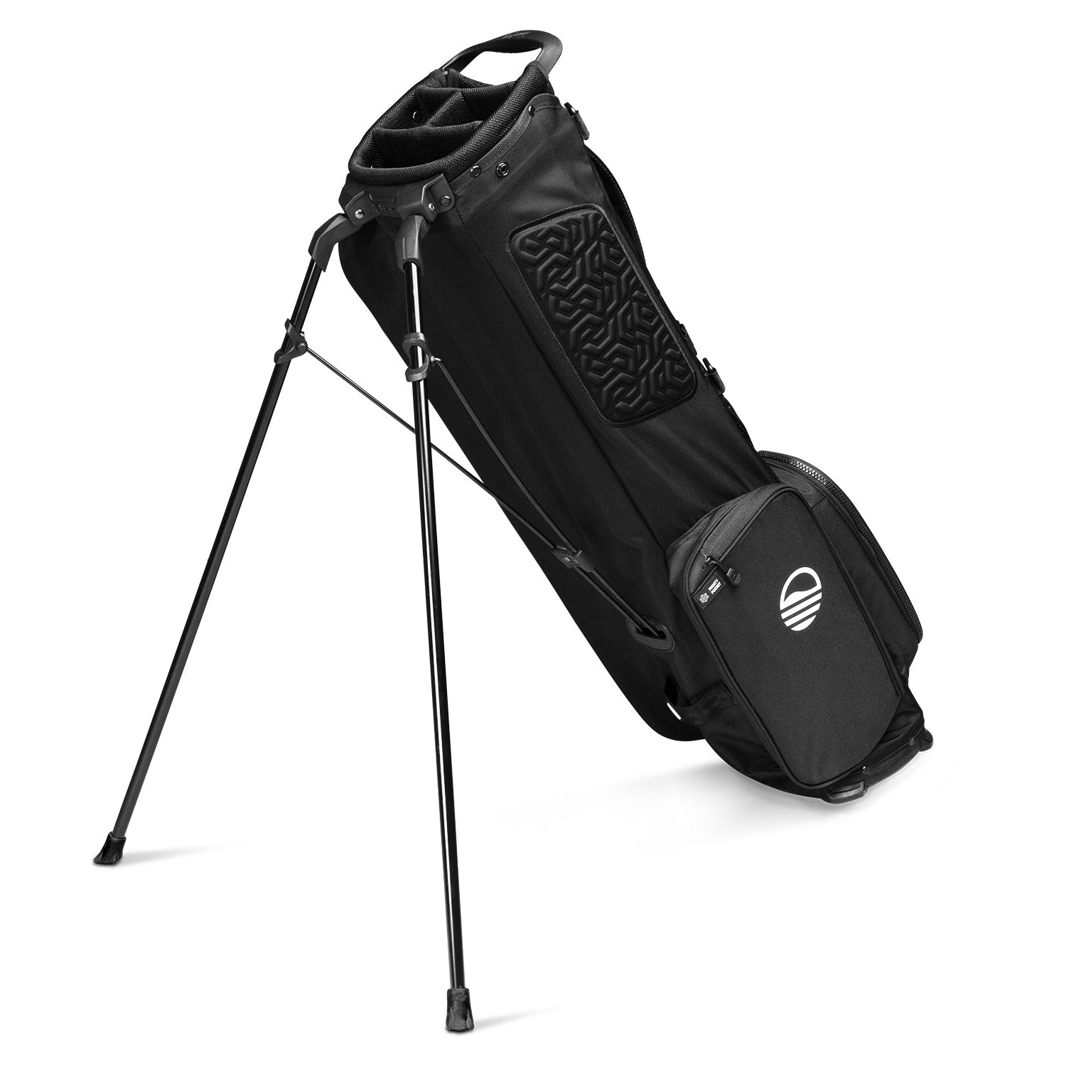 Sunday Golf EL CAMINO Stand Bag - Lightweight Matte Black Golf Bag for Men & Women | Perfect for Driving Range, Course & Travel