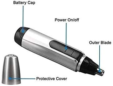 USB Rechargeable Nose & Ear Hair Trimmer for Men and Women - Professional Painless Grooming with Waterproof Dual Edge Blades - Perfect for Travel, Home Use, and Personal Care Routines