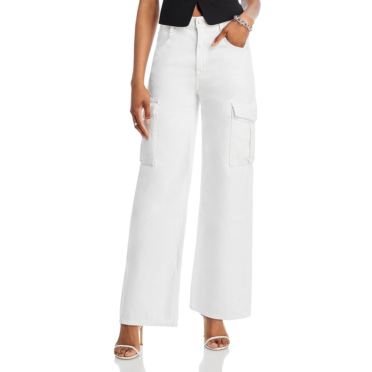 AGOLDE Women's Minka Cargo Jeans - High Waisted Distressed Denim Pants with Pockets | Casual Streetwear & Everyday Comfort for Women