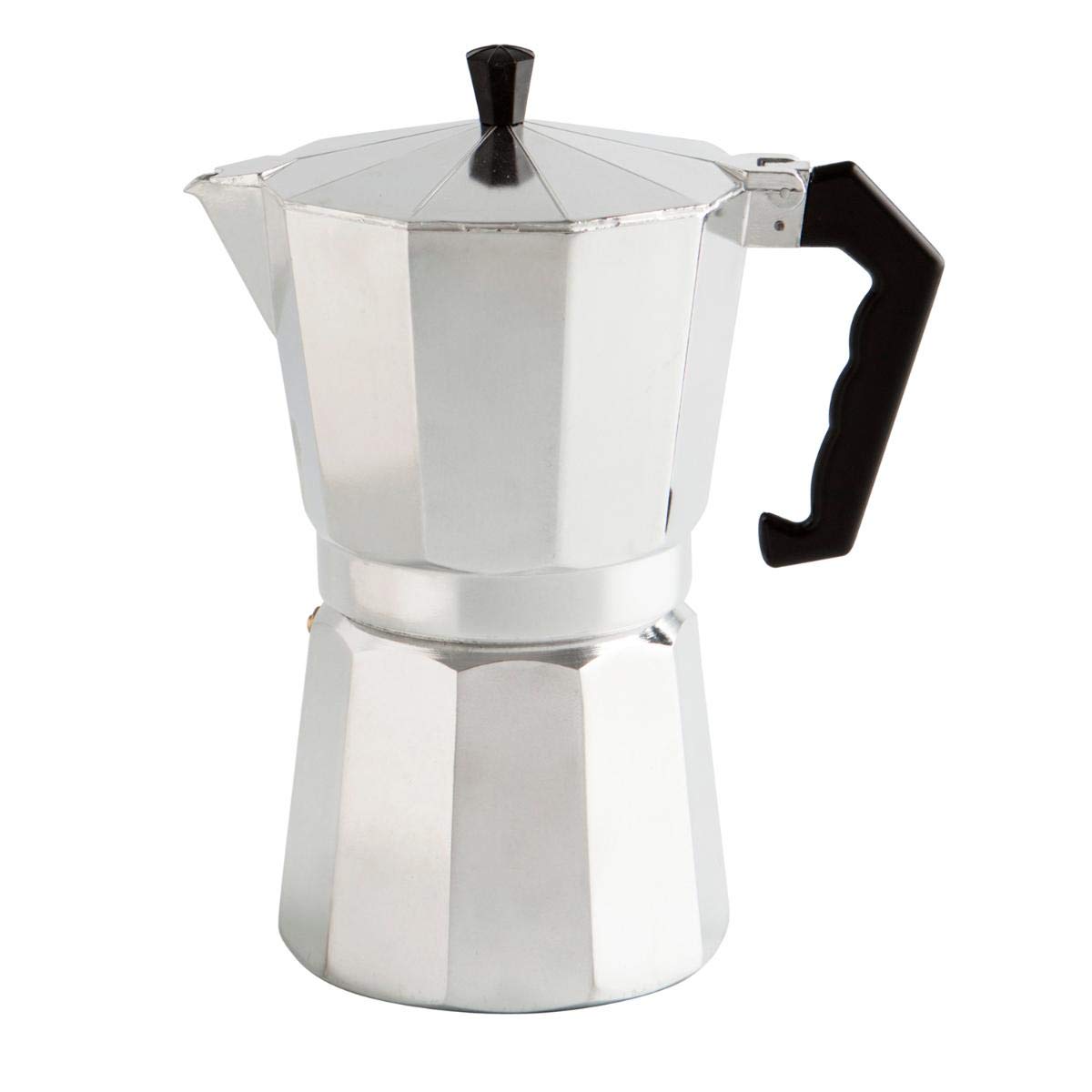 Quid Easy Coffee Espresso Maker - 9 Cup Aluminum Stovetop Moka Pot for Induction Cooktops | Perfect for Home, Office & Camping Brewing