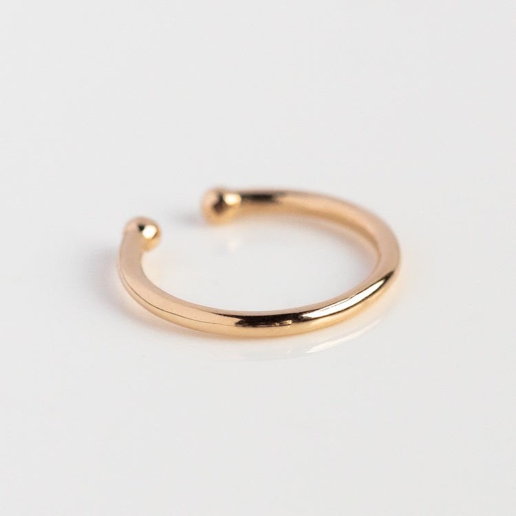 Solid Gold Essential Ear Cuff - Minimalist Hoop Earrings for Women, 14K Gold Plated Cartilage Ear Cuff Jewelry - Perfect for Everyday Wear, Parties & Special Occasions