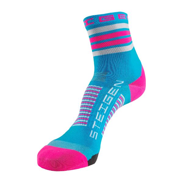 Unisex Steigen 1/2 Length Running Socks - Breathable Cushioned Athletic Socks for Men & Women - Perfect for Jogging, Gym Workouts & Marathon Training