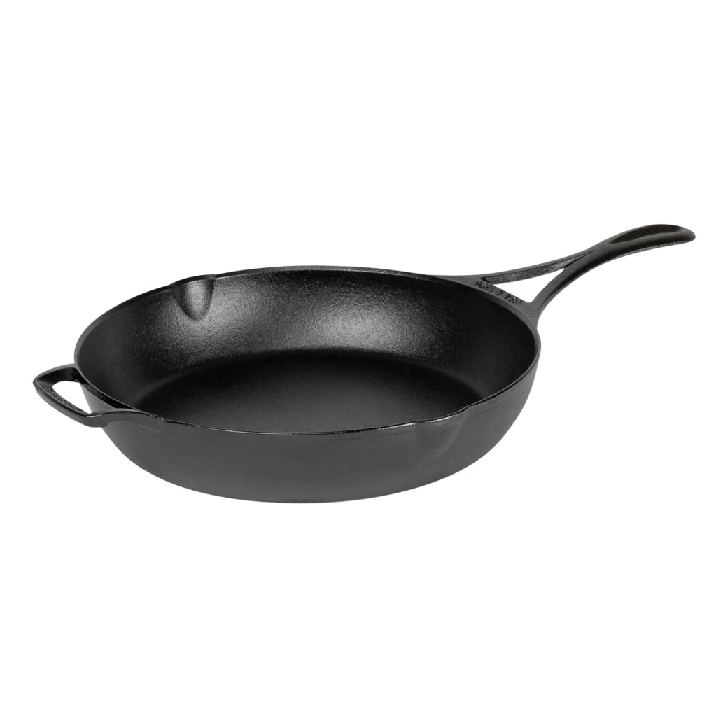 Premium Cast Iron BLACKLOCK Skillet 26cm - Heavy Duty Pre-Seasoned Frying Pan for Stovetop, Oven & Grill - Perfect for Searing Steaks, Baking Bread & Camping Cooking