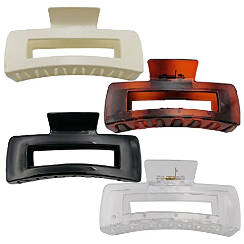 Licogel 4PCS Hair Claw Clips for Women - Fashionable Large Hair Barrettes for Holiday & Daily Use