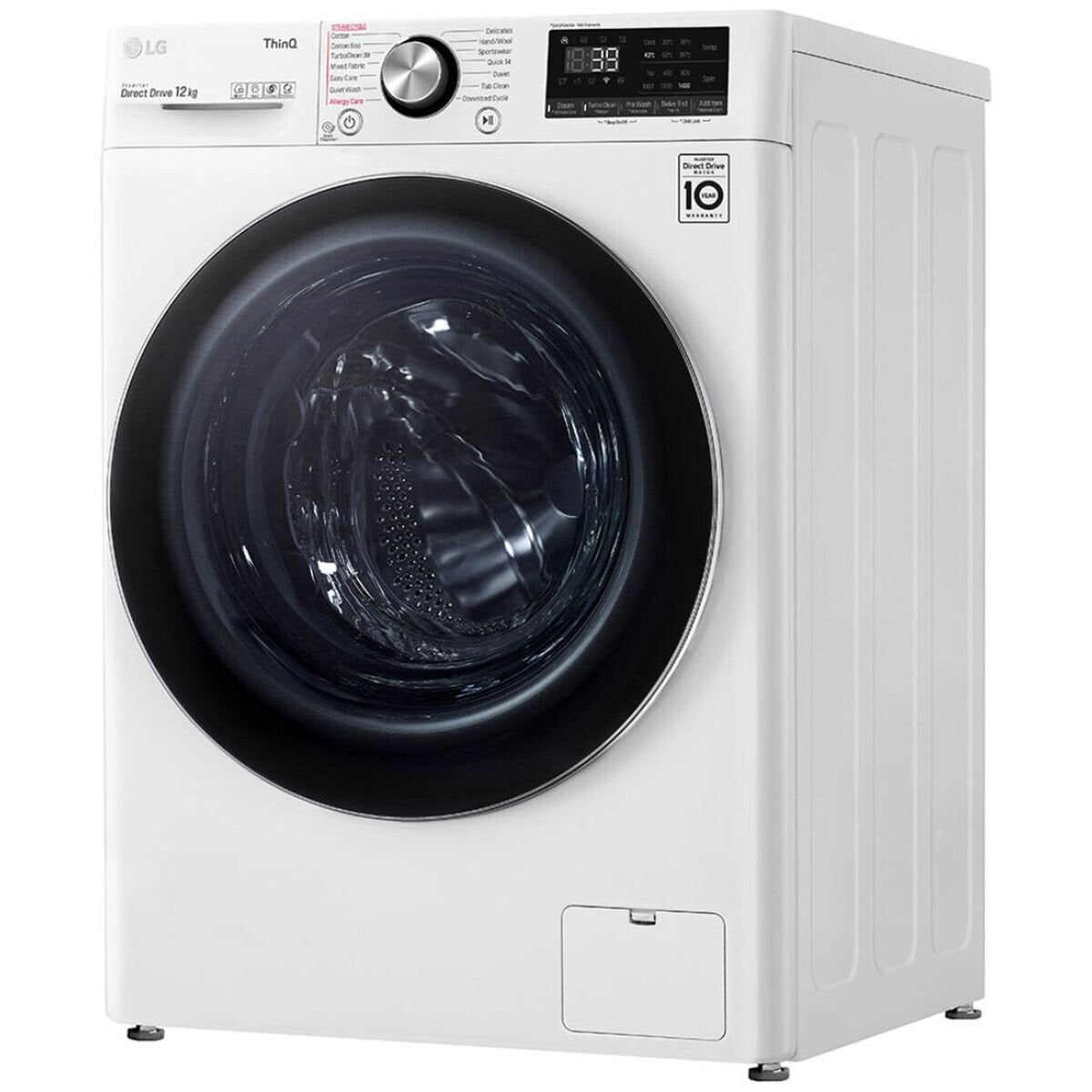 LG 12kg Front Load Washing Machine WV9 1412W - Energy Efficient, Large Capacity Washer for Family Laundry | Perfect for Apartments & Smart Homes