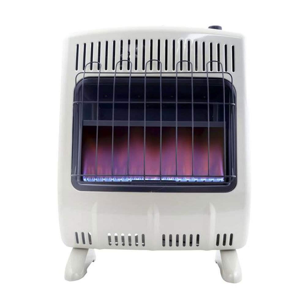 Mr. Heater Vent Free Blue Flame Natural Gas Heater 20,000 BTU - Indoor Safe Heating Solution for Garage, Basement & Workshop - No Blower Required