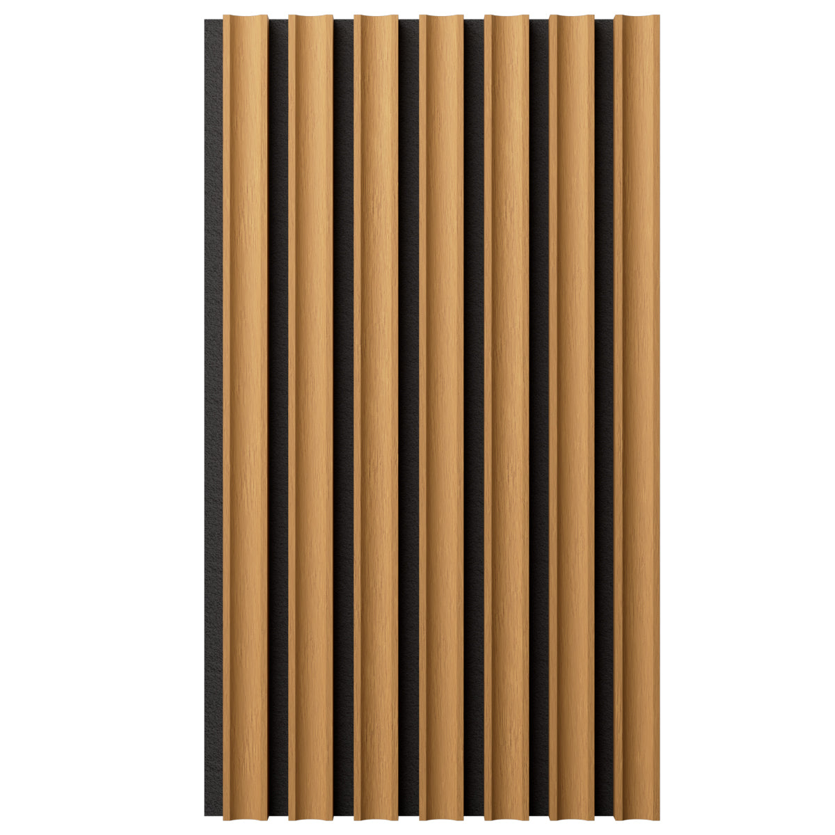 Acoustic Slat Wood Wall Panel - Concave Slats for Sound Absorption | Home Theater, Office & Studio Decor