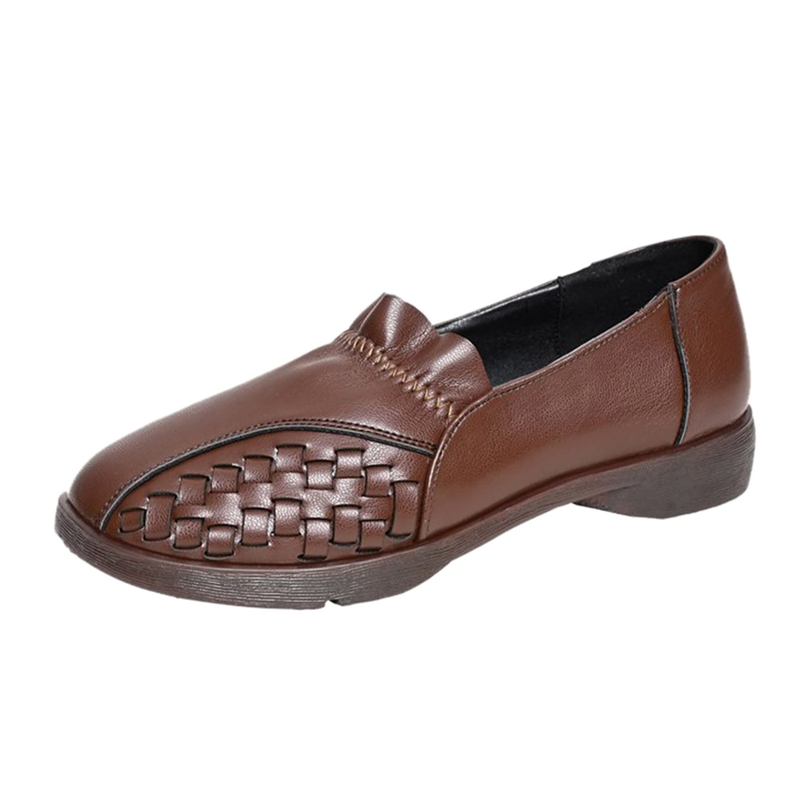 Breathable Women's Casual Slip-On Sneakers - Striped Canvas Flats with Beaded Accents & Straw Sole for Comfortable Walking, Shopping & Leisure Wear