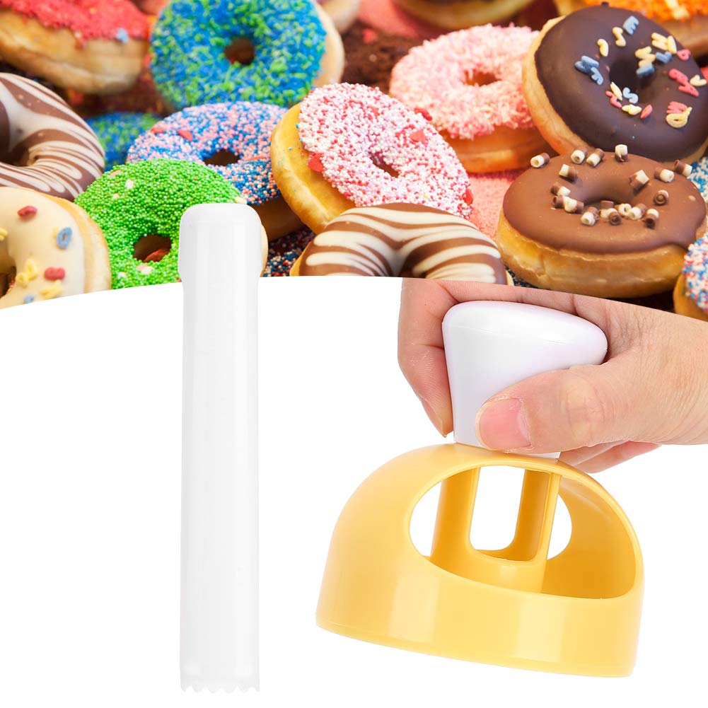 Non-Stick Plastic Donut Maker Tool Set - Fondant Cake, Bread, Pastry & Dessert Baking DIY Kit with Doughnut Cutter & Pliers - Perfect for Home Bakeries, Party Treats & Kids Cooking Activities