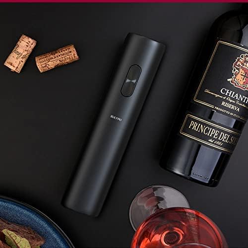 Premium Electric Corkscrew - 6-in-1 Wine Opener Set with Charging Base, Aerator, Foil Cutter, Stopper & Vacuum Seal | Automatic Bottle Opener for Red Wine, White Wine & Champagne | Perfect for Dinner Parties, Weddings & Home Bars