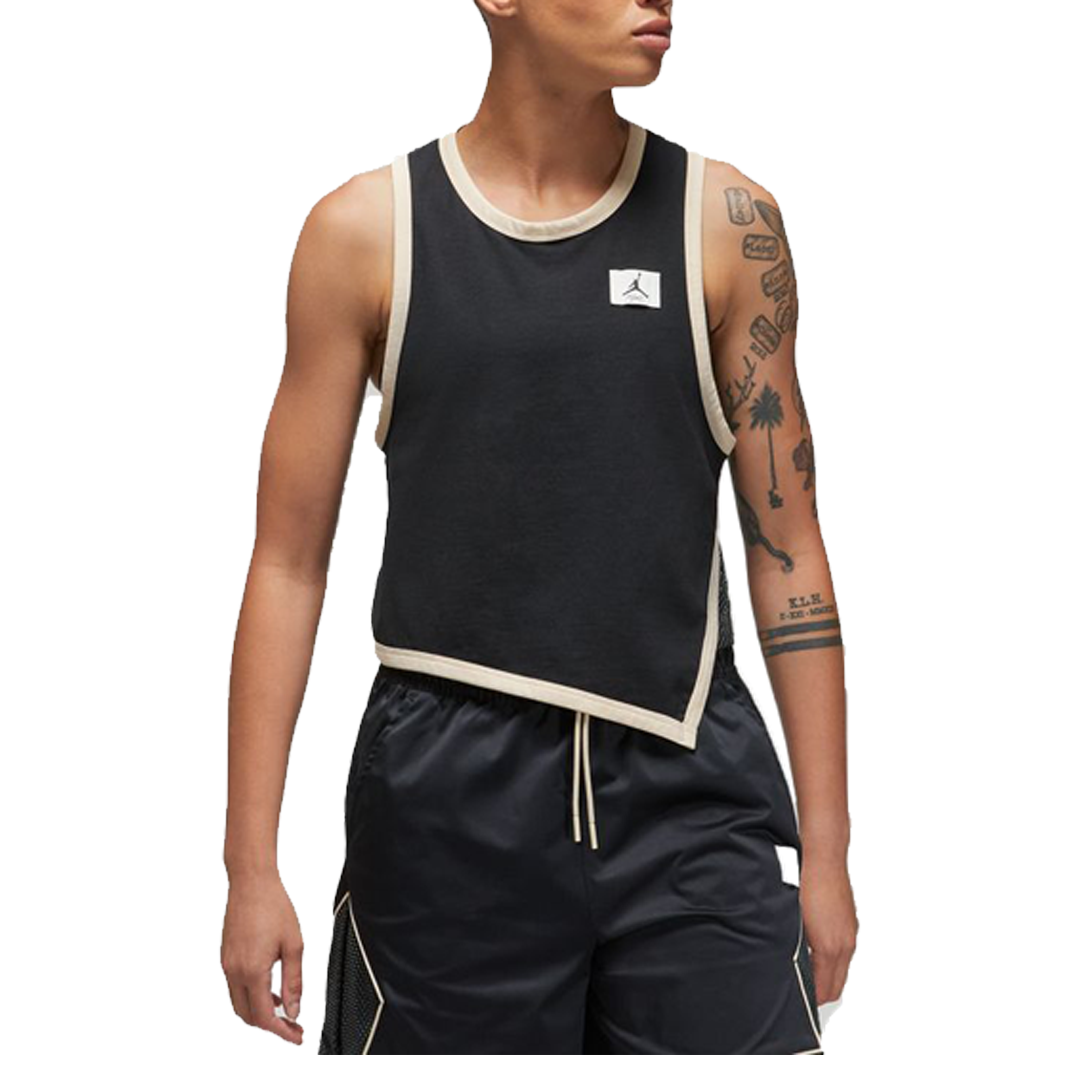 Women's Jordan Essentials Asymmetrical Jersey Tank - Breathable Workout Top for Running, Yoga & Gym