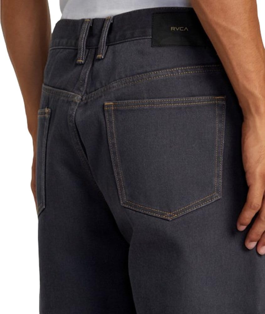 RVCA Men's Relaxed Fit Denim Jeans - Comfortable Stretch Denim Pants for Casual Wear & Outdoor Activities | Perfect for Everyday Use, Travel & Adventure